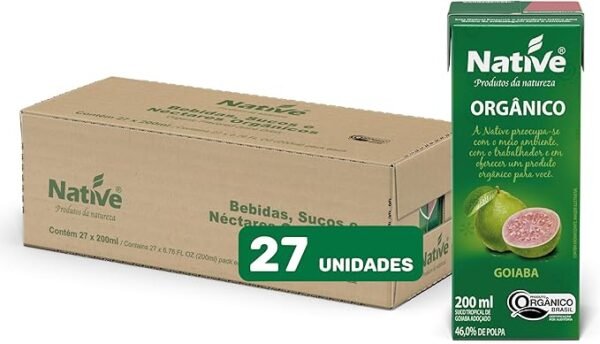 Pack Suco de Goiaba Orgânico Native - Caixa com 27 unidades de 200ml - Image 4