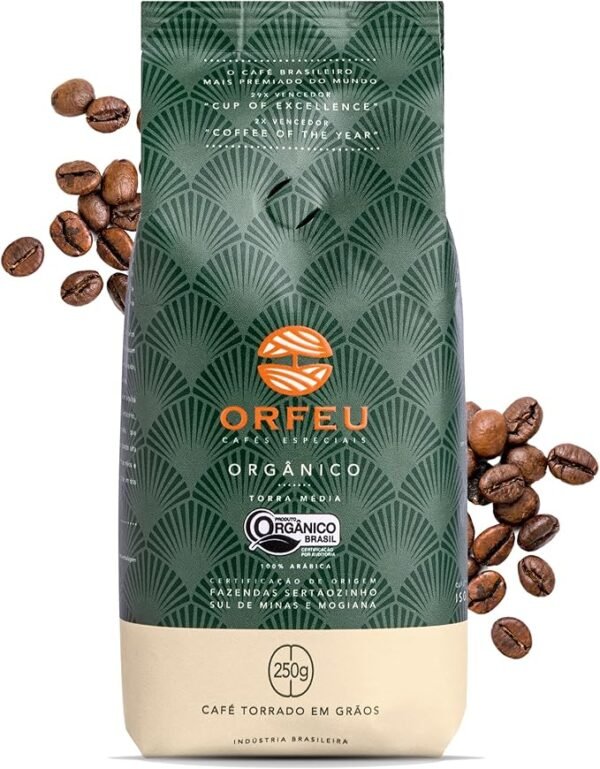 ORFEU Café Em Grãos Orgânico Orfeu 250G